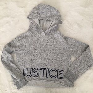 Justice girls crop hoodie